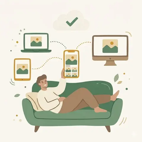 Enjoy your photos on any device from anywhere